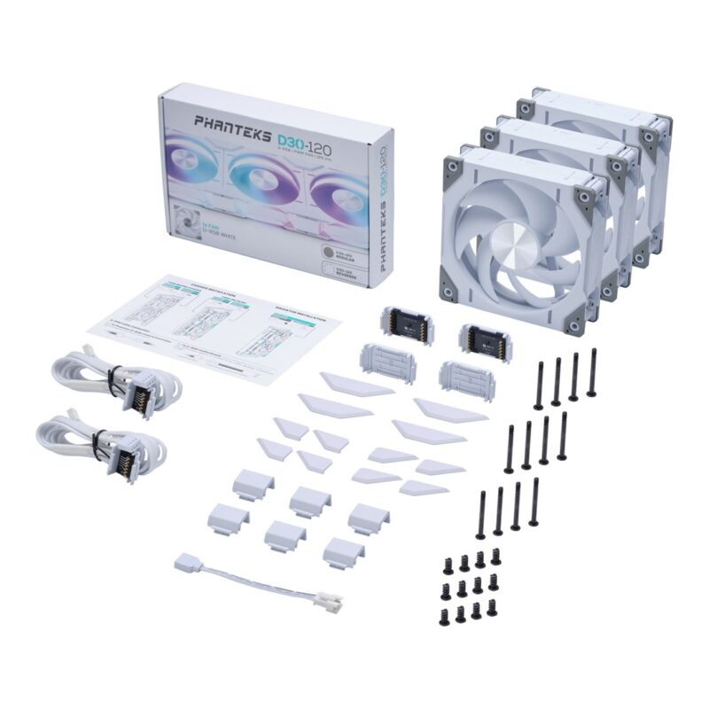 Phanteks PH-F120D30 Fan 12 cm White 3 pc(s) - Image 2