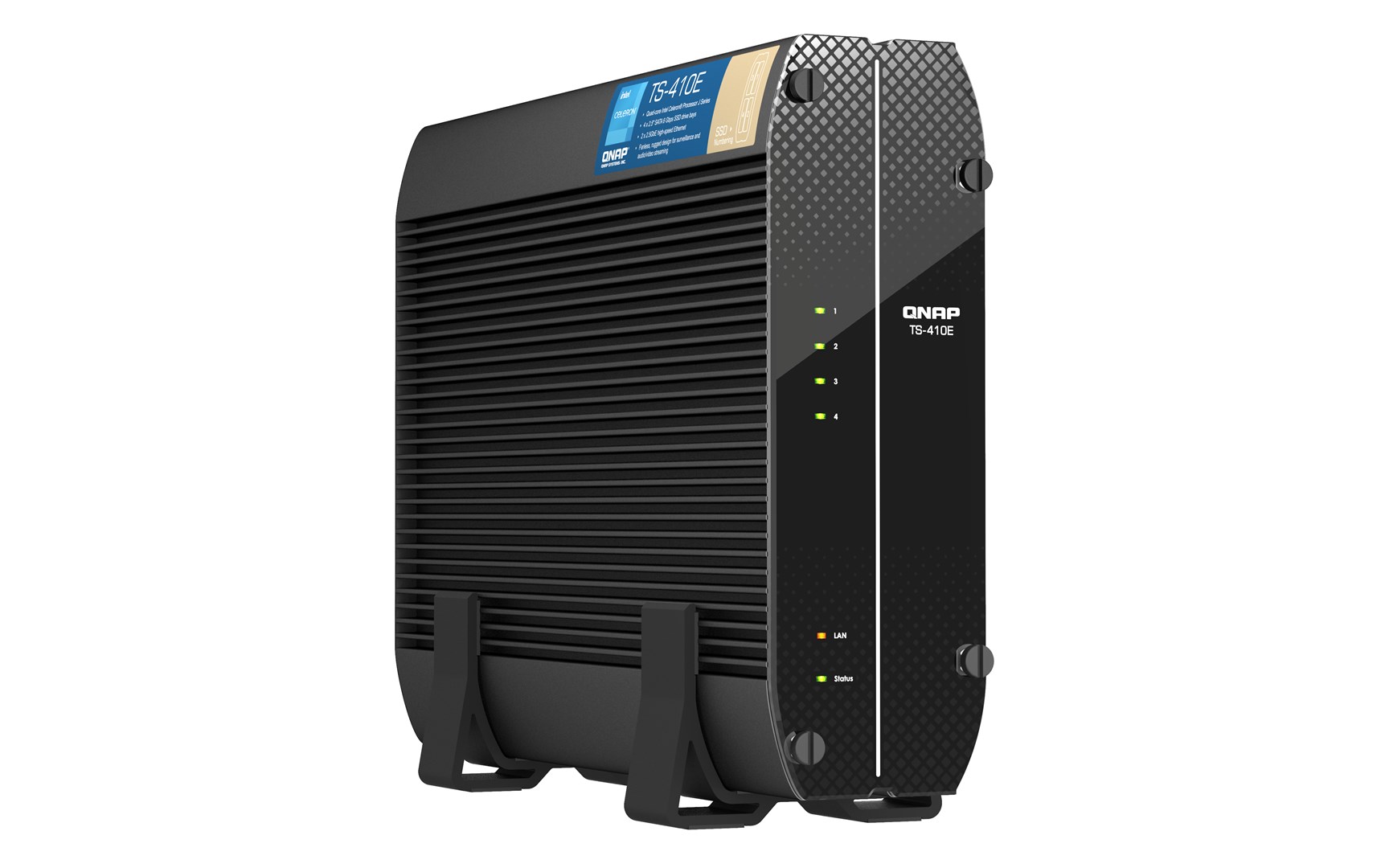 QNAP TS-410E NAS Tower Ethernet LAN Black J6412 - Image 5