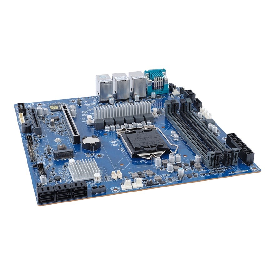 Gigabyte MX33-BS0 1x LGA1200 Intel Xeon E-23XX C252 (4x DIMM, 6x SATA, 1xM.2, 2x1Gbe, IPMI, mATX) - Image 3