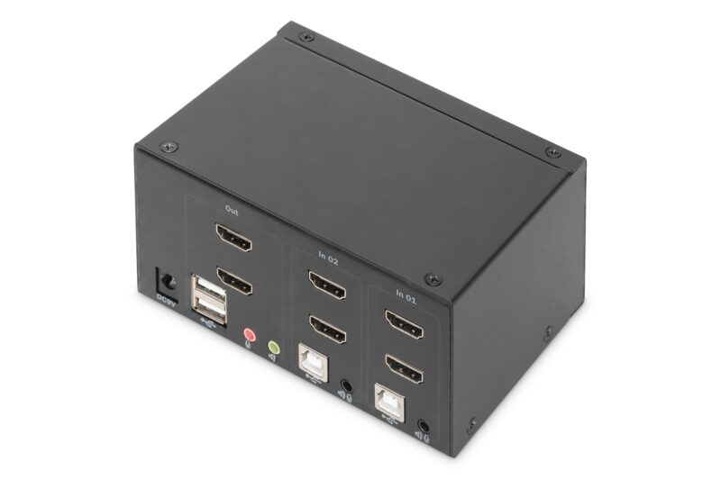 Digitus KVM Switch, 2 Port, Dual Display, 4K, HDMI® - Image 2