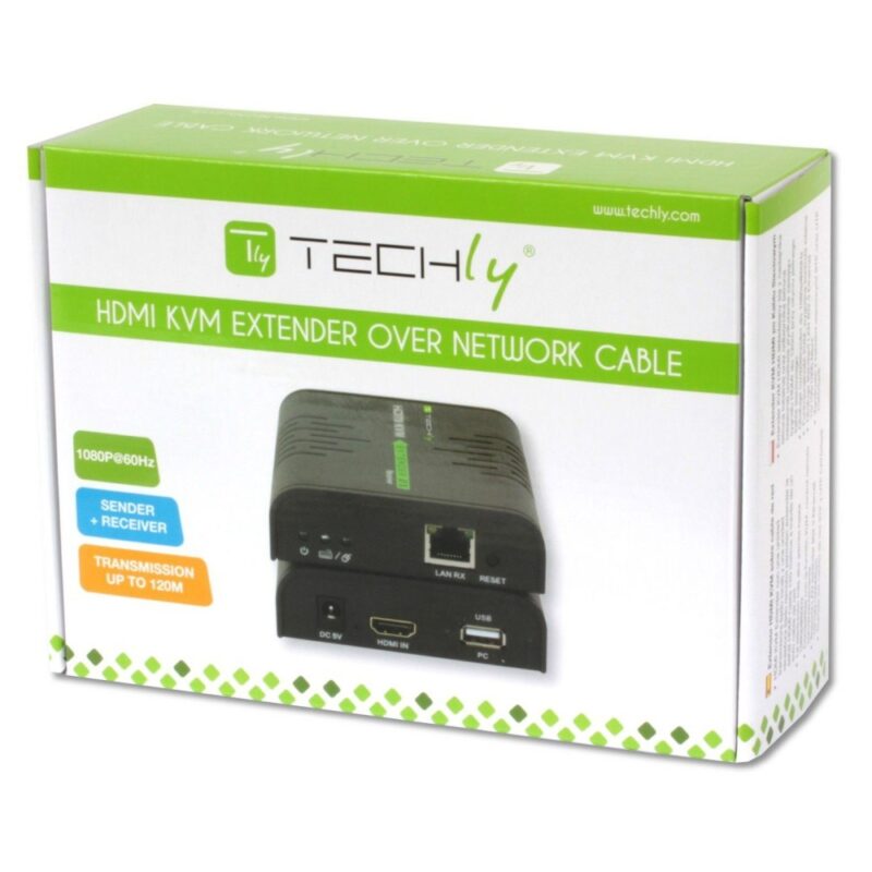 Techly IDATA HDMI-KVM2 KVM extender Transmitter & receiver - Image 2