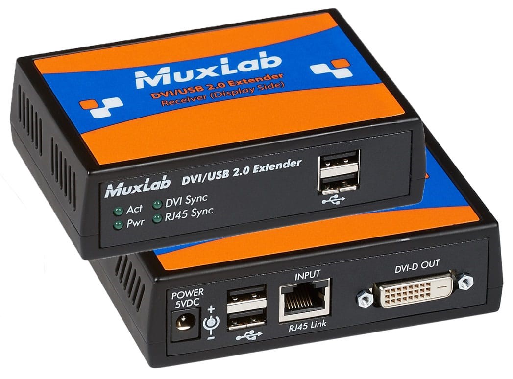 MUXLAB DVI / USB 2.0 HDBaseT Extender Kit (500391)