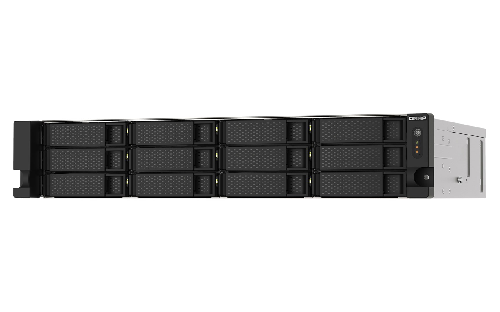 QNAP TS-1273AU-RP-8G NAS/storage server Rack (2U) Ryzen Embedded V1500B 8 GB DDR4 0 TB QNAP QTS Aluminium, Black - Image 3