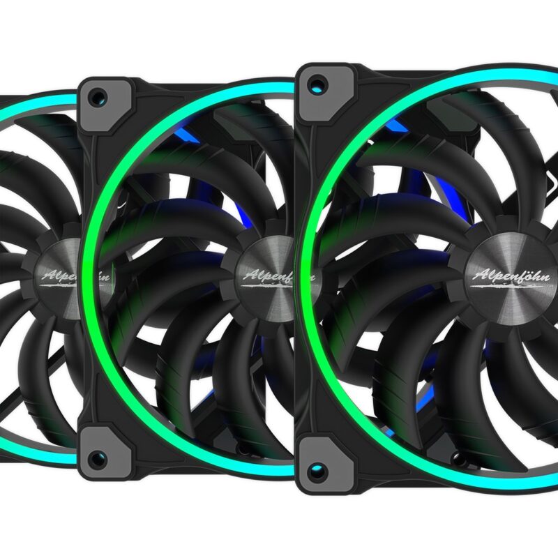 Alpenföhn Wing Boost 3 ARGB 140mm High Speed - Fan black, 3 pc(s) - Image 2