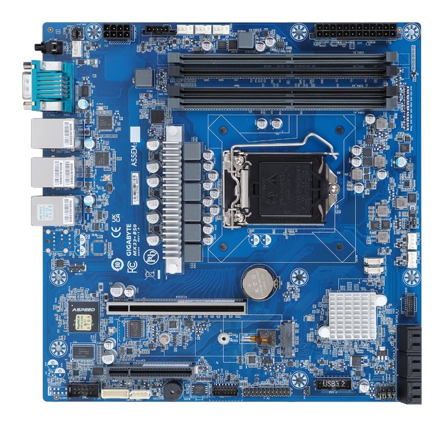 Gigabyte MX33-BS0 1x LGA1200 Intel Xeon E-23XX C252 (4x DIMM, 6x SATA, 1xM.2, 2x1Gbe, IPMI, mATX) - Image 4