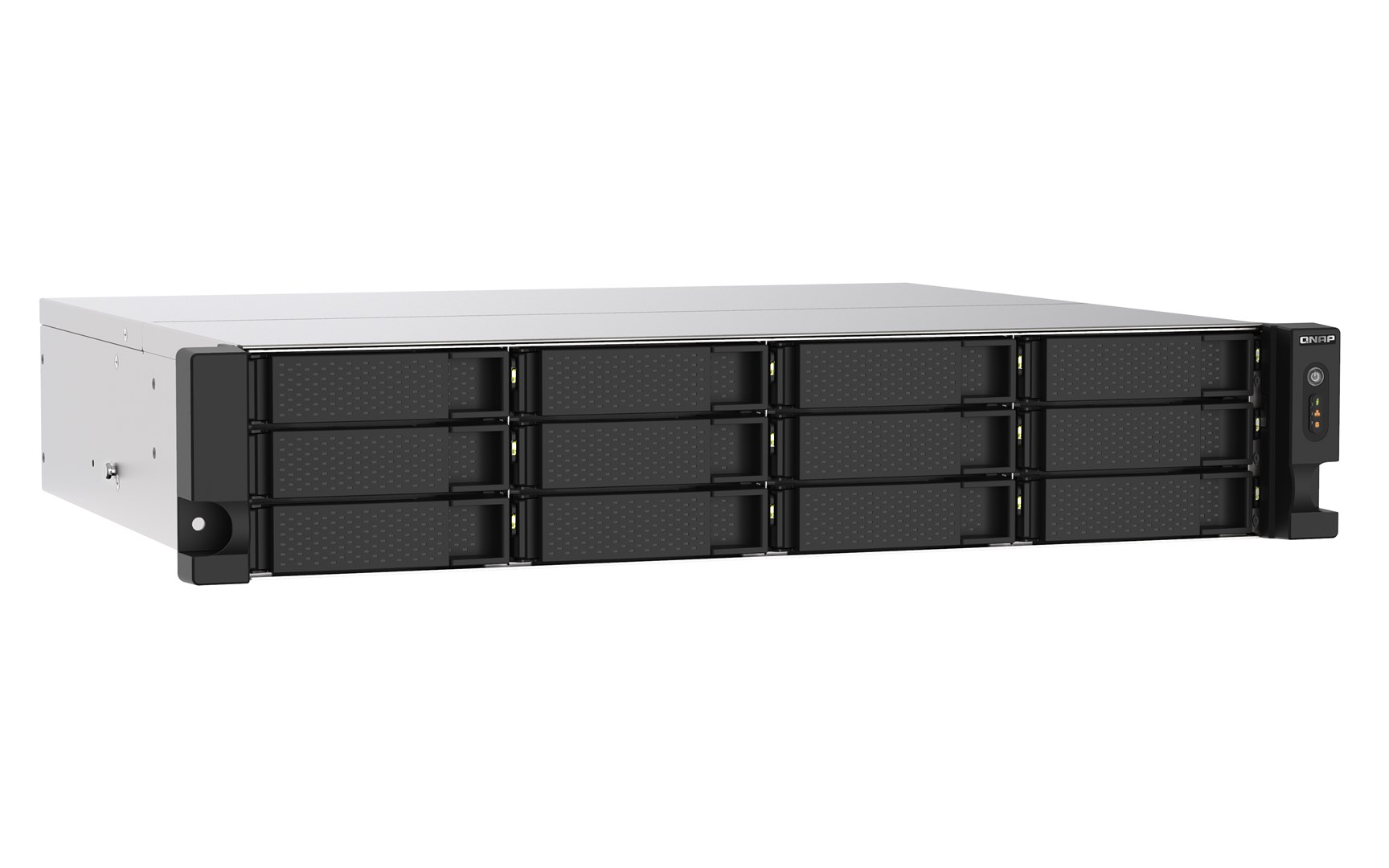 QNAP TS-1273AU-RP-8G NAS/storage server Rack (2U) Ryzen Embedded V1500B 8 GB DDR4 0 TB QNAP QTS Aluminium, Black - Image 4