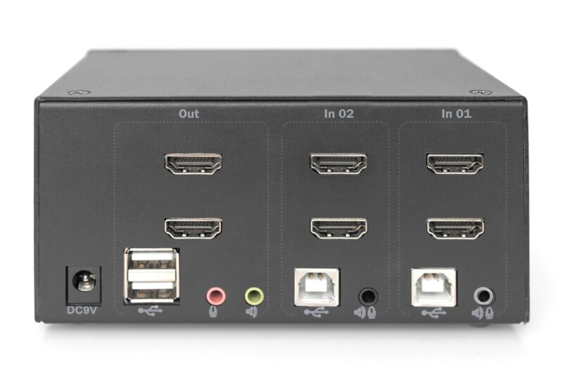 Digitus KVM Switch, 2 Port, Dual Display, 4K, HDMI® - Image 4