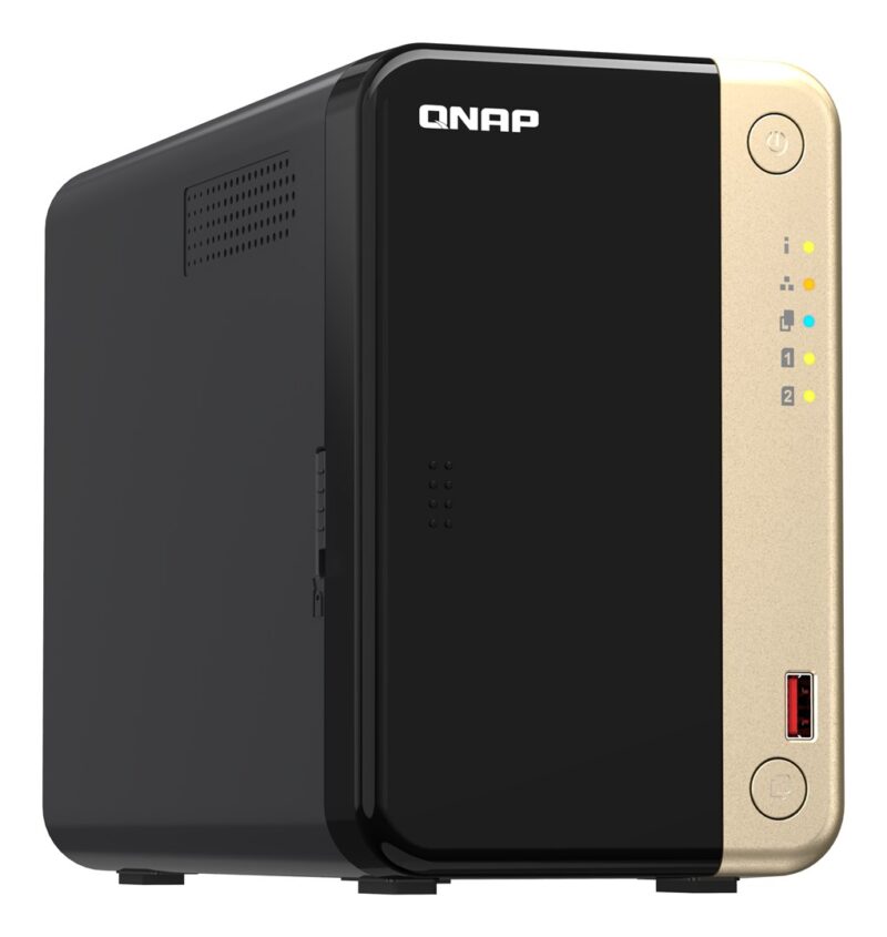 QNAP TS-264 NAS Tower Intel® Celeron® N5095 8 GB 0 TB QNAP QTS Black, Gold - Image 4