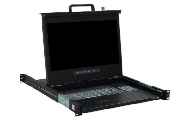 RACK MONITOR MINICOM 17" GA MON K/B WITH RAILS with PSU 3.251.025