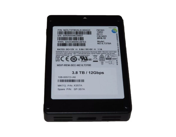 SSD SRV 3.84TB SAMSUNG SAS 12G PM1643 2.5"