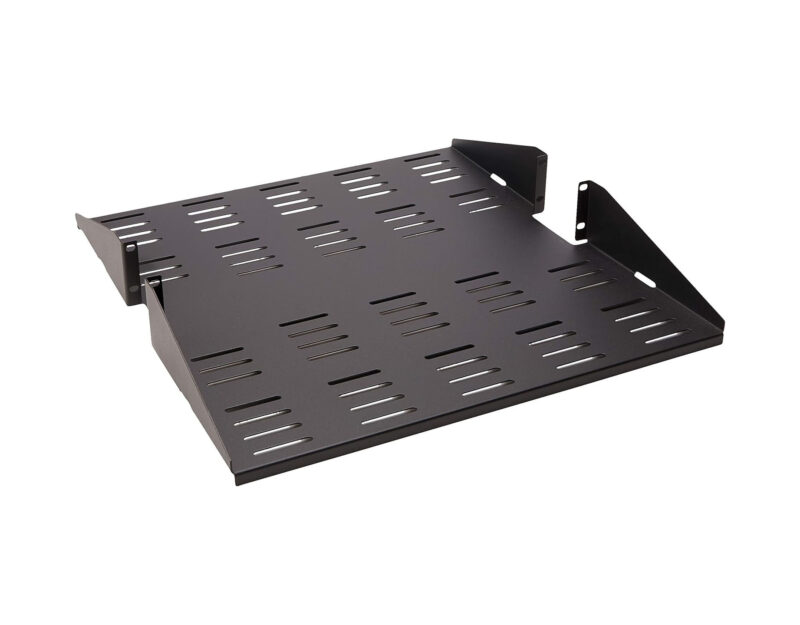 RACK MOUNT SHELF RACKSOLUTIONS 2U 19'' BLACK NEW