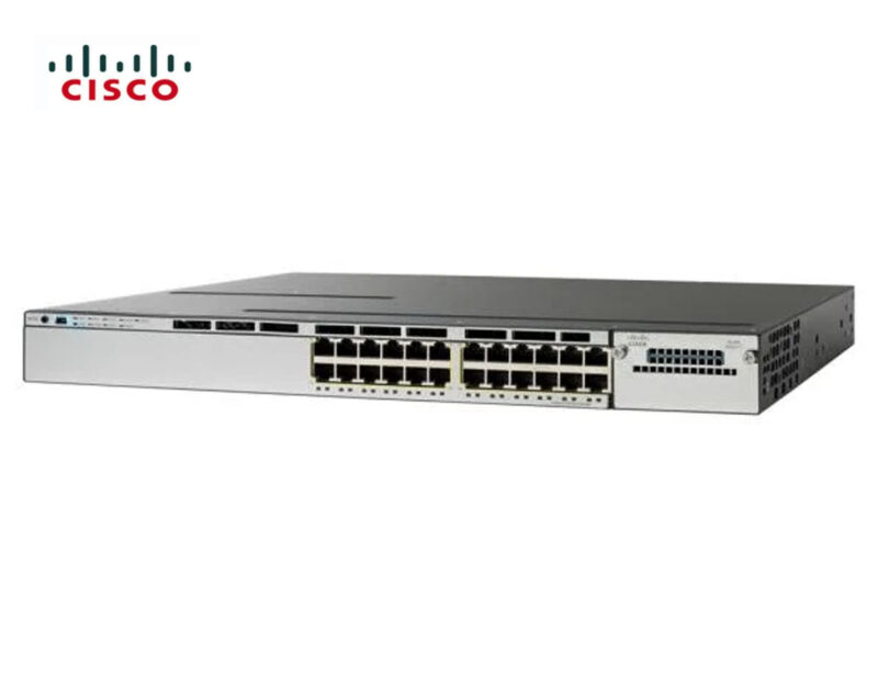 SWITCH ETH 24P 1GBE CISCO 3750X  2x350w 2xFAN LAN Base
