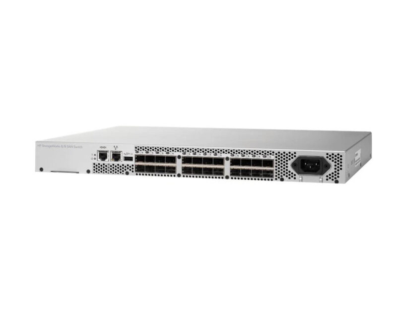SWITCH FC 24P(8ACTIVE) 8GB SFP HP STORAGEWORKS 8/8 SAN/NO RACKMOUNT KIT