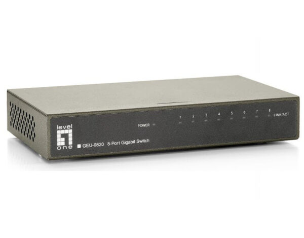 SWITCH ETH 8P 1GB LEVEL ONE UNMANAGED W/PSU