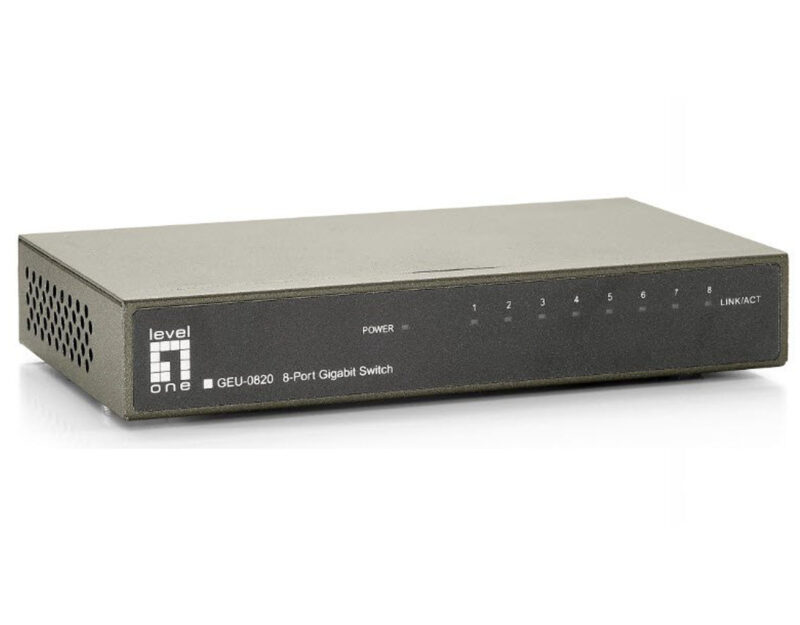 SWITCH ETH 8P 1GB LEVEL ONE UNMANAGED W/PSU