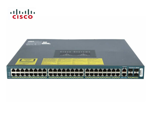 SWITCH ETH 48P 1GB CISCO WS-C4948 4XSFP 2XPSU NO RACKMOUNT KIT