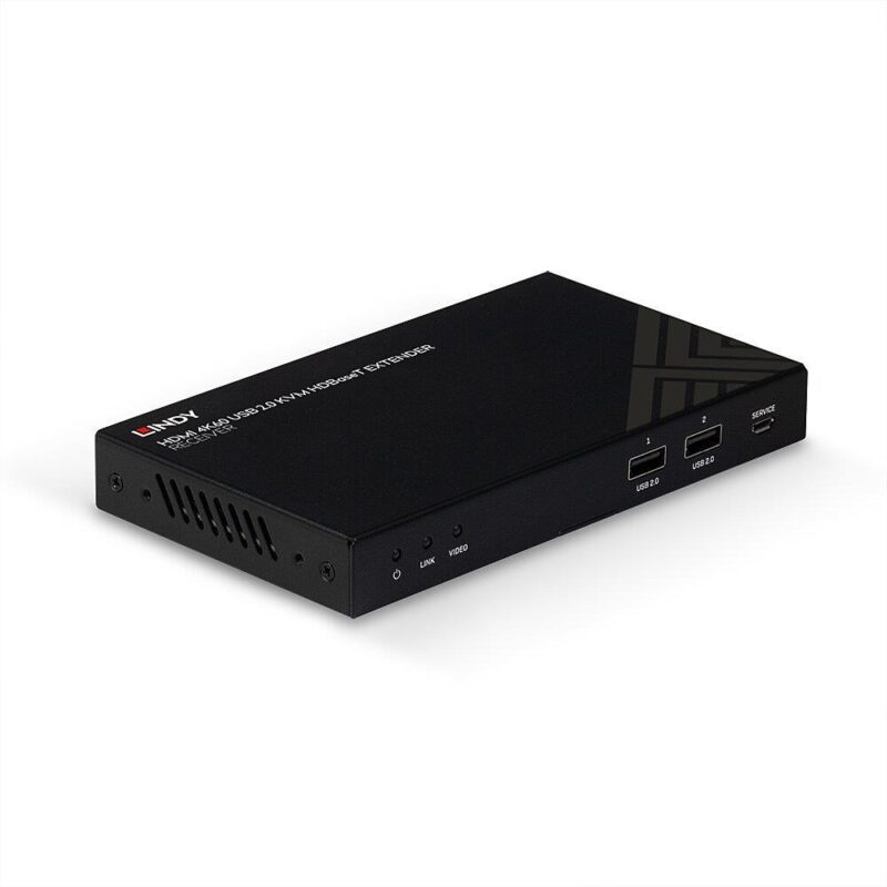 Lindy 150m Cat.6 HDMI 4K60, IR, RS-232 & Audio HDBaseT KVM Extender, Receiver - Image 6