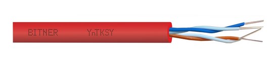 FIRE ALARM CABLE BITNER YnTKSY 2x2x0,8 - 100m