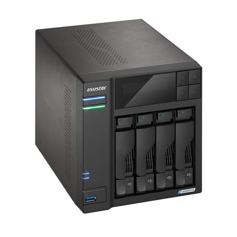 Asustor LOCKERSTOR 4 Gen2 (AS6704T) NAS Desktop Intel® Celeron® N N5105 4 GB DDR4 0 TB ADM Black - Image 3