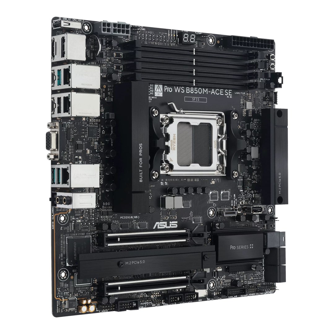 Asus PRO WS B850M-ACE SE AM5 AMD motherboard - Image 3