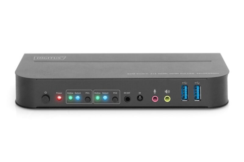 Digitus KVM Switch, 2x1 HDMI, HDMI Out,USB, 4Kx2K@60Hz - Image 4