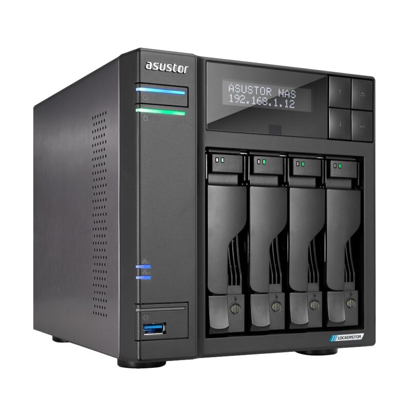 Asustor LOCKERSTOR 4 Gen2 (AS6704T) NAS Desktop Intel® Celeron® N N5105 4 GB DDR4 0 TB ADM Black - Image 2