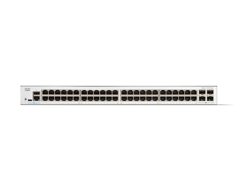 Cisco Catalyst 1300-48T-4X Managed Switch, 48 Port GE, 4x10GE SFP+, Limited Lifetime Protection (C1300-48T-4X) - Image 2