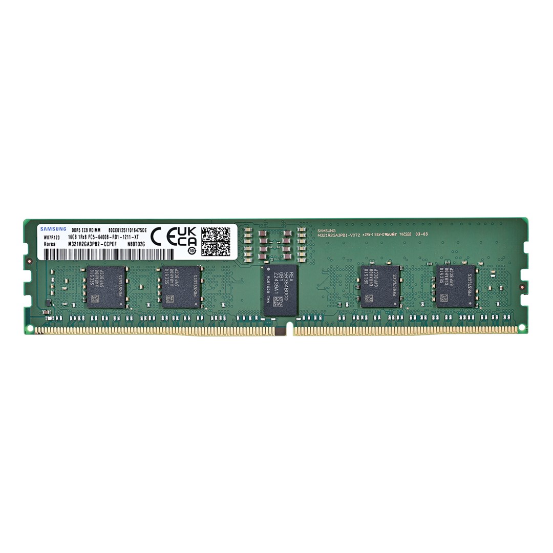 Samsung RDIMM DDR5 16GB 1Rx8 6400MHz PC5-51200 ECC REGISTERED M321R2GA3PB2-CCP