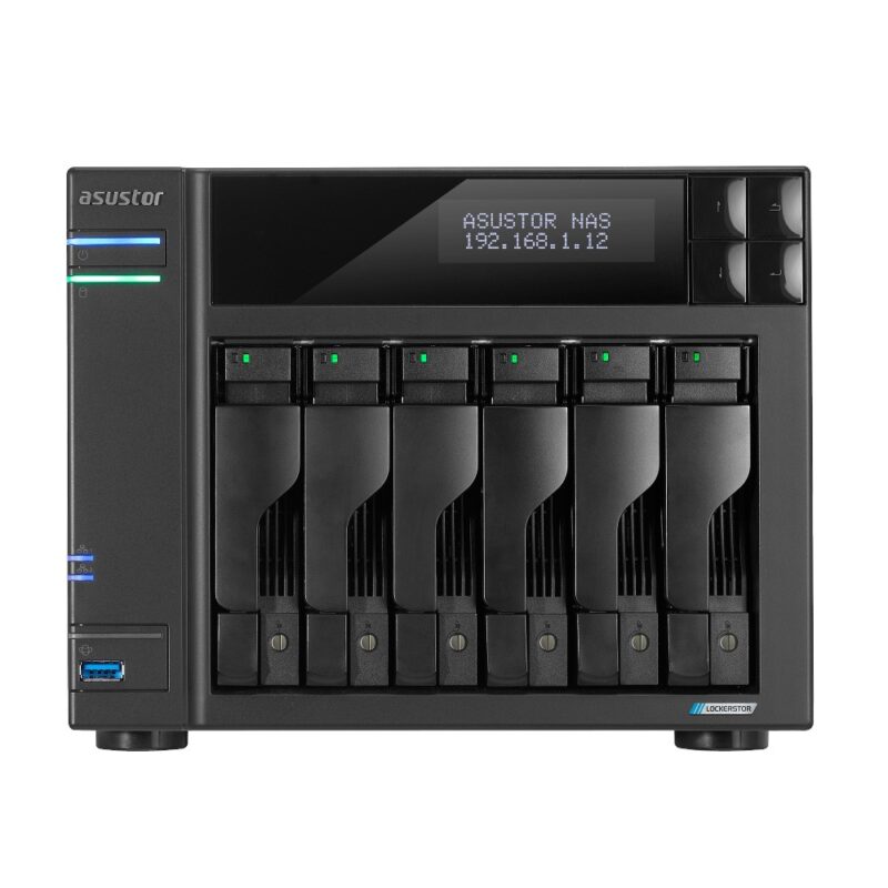 Asustor LOCKERSTOR 6 NAS Desktop Intel® Celeron® N5105 8 GB DDR4 HDD ADM Black - Image 2