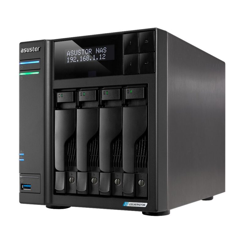 Asustor LOCKERSTOR 4 Gen2 (AS6704T) NAS Desktop Intel® Celeron® N N5105 4 GB DDR4 0 TB ADM Black - Image 5