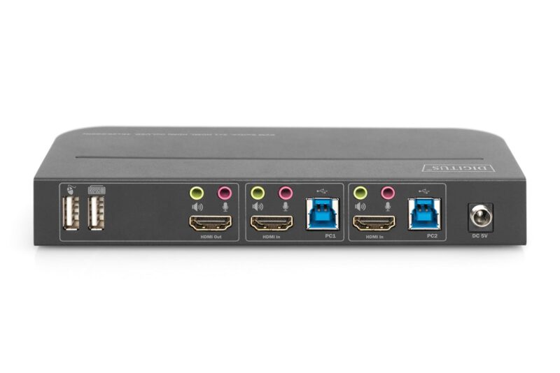 Digitus KVM Switch, 2x1 HDMI, HDMI Out,USB, 4Kx2K@60Hz - Image 2