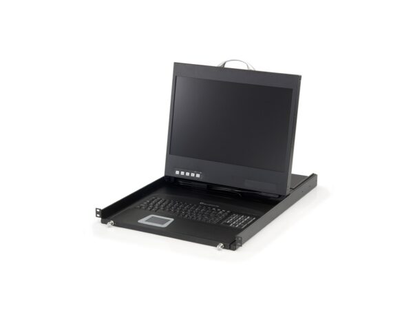 LevelOne 19" Widescreen LCD KVM Rack Console, DE Keyboard