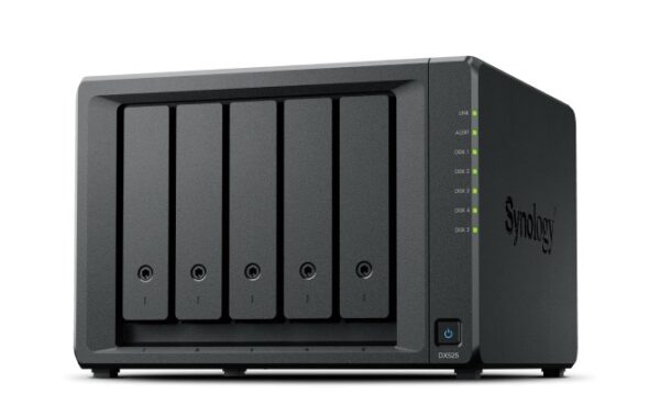 Expansion unit Synology DX525; Tower; 5x (3.5"/2.5" SATA HDD/SSD) (for DS1825+, DS1525+, DS925+, DS725+)