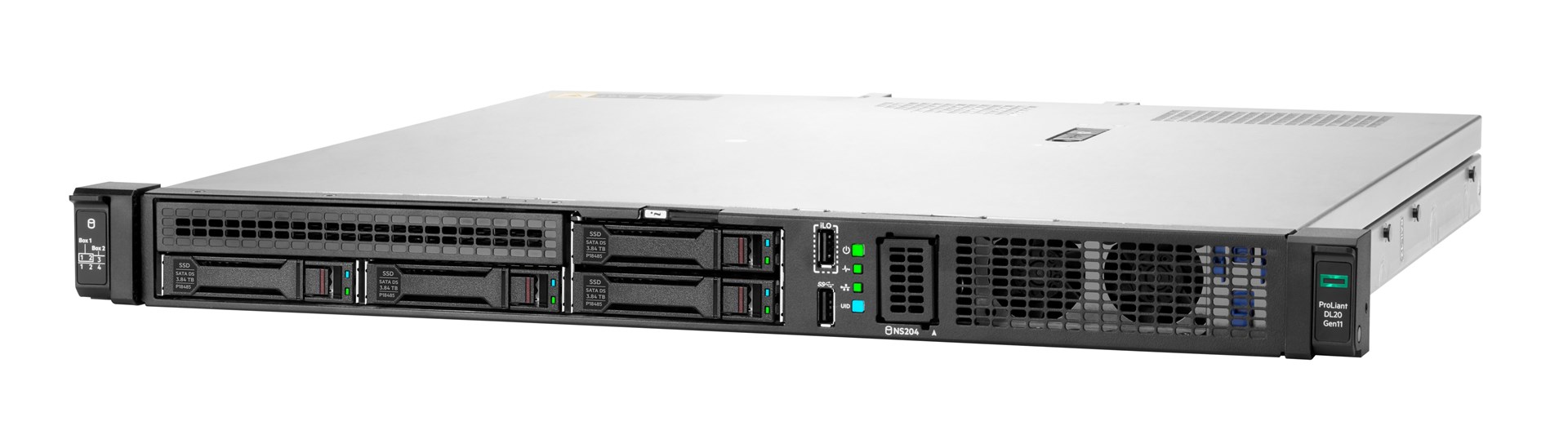 HPE ProLiant DL20 Gen11 E-2436 2.9GHz 6c 1P 32GB-DR 4SFF VROC 2x480GB SATA SSD 800W EU Server - Image 3