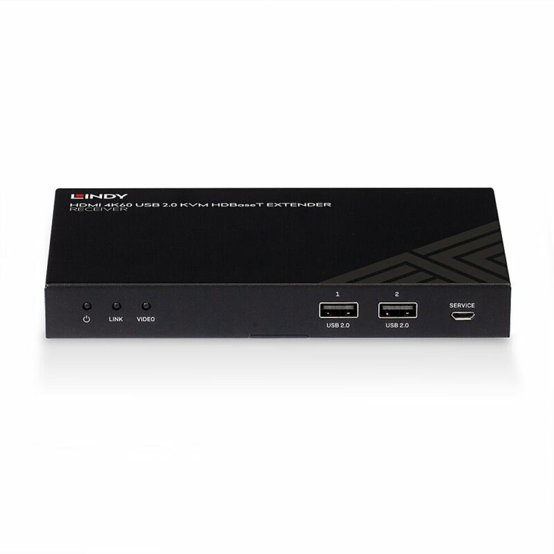 Lindy 150m Cat.6 HDMI 4K60, IR, RS-232 & Audio HDBaseT KVM Extender, Receiver - Image 5