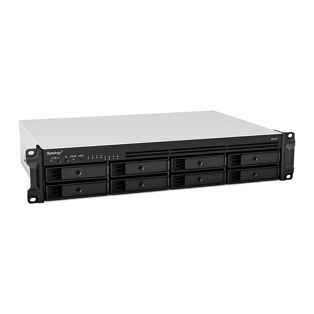 Synology RackStation RS1221+ NAS/storage server Rack (2U) Ryzen Embedded V1500B 4 GB DDR4 0 TB DiskStation Manager Black - Image 6