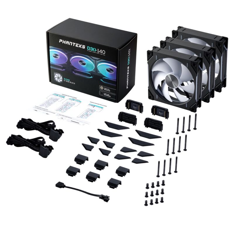 Phanteks PH-F140D30 Fan 14 cm Black 3 pc(s) - Image 8