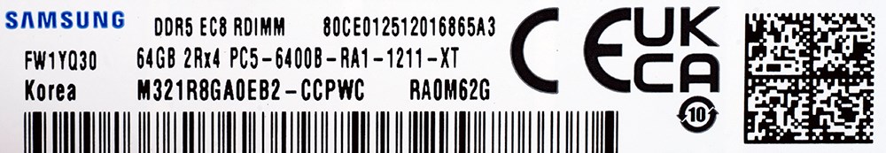 Samsung M321R8GA0EB2-CCP memory module 64 GB 1 x 64 GB DDR5 ECC - Image 2