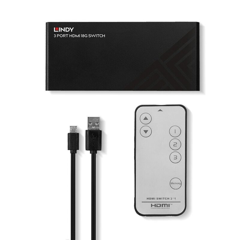 Lindy 3 Port HDMI 18G Switch - Image 5
