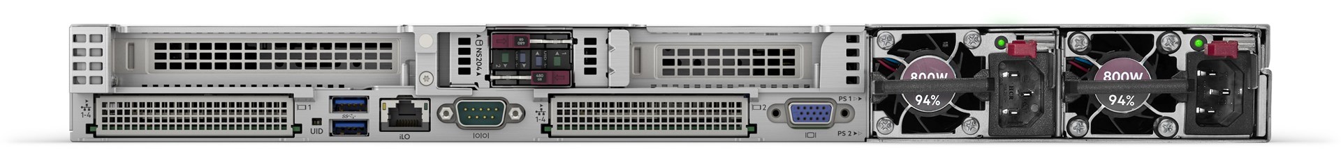 HPE ProLiant DL360 Gen11 4510 2.4GHz 12c 1P 2x32GB-R 8SFF MR408i-o 2x960GB SSD 2x1000W PS EU Server - Image 4