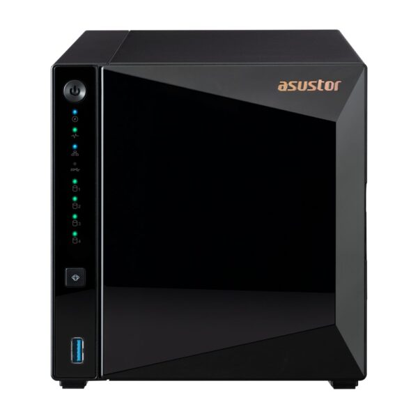Asustor DRIVESTOR 4 Pro Gen2 AS3304T V2 NAS Realtek RTD1619B 2 GB DDR4 ADM Black