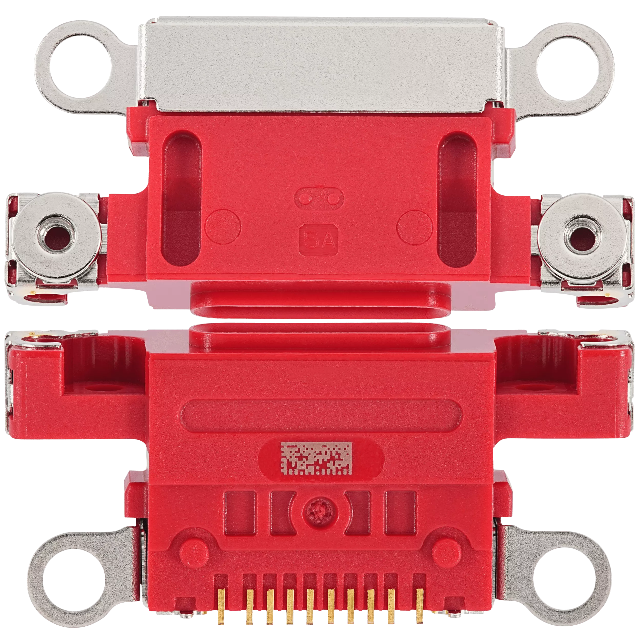 Charging Port Only For iPhone 14 / 14 Plus (Red) (10 Pack) - Image 2