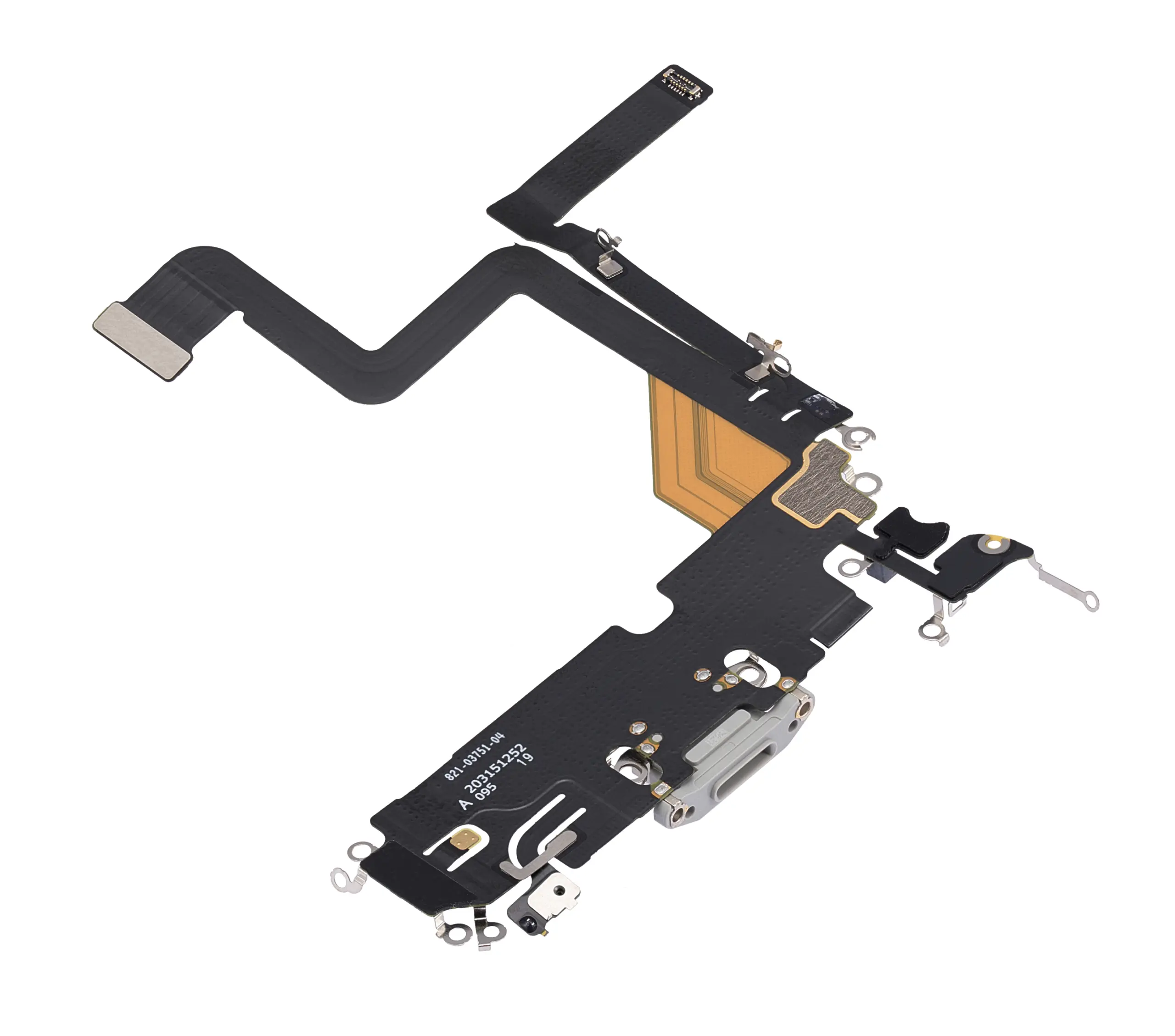 Charging Port Flex Cable For iPhone 14 Pro (Premium) (Silver) - Image 3