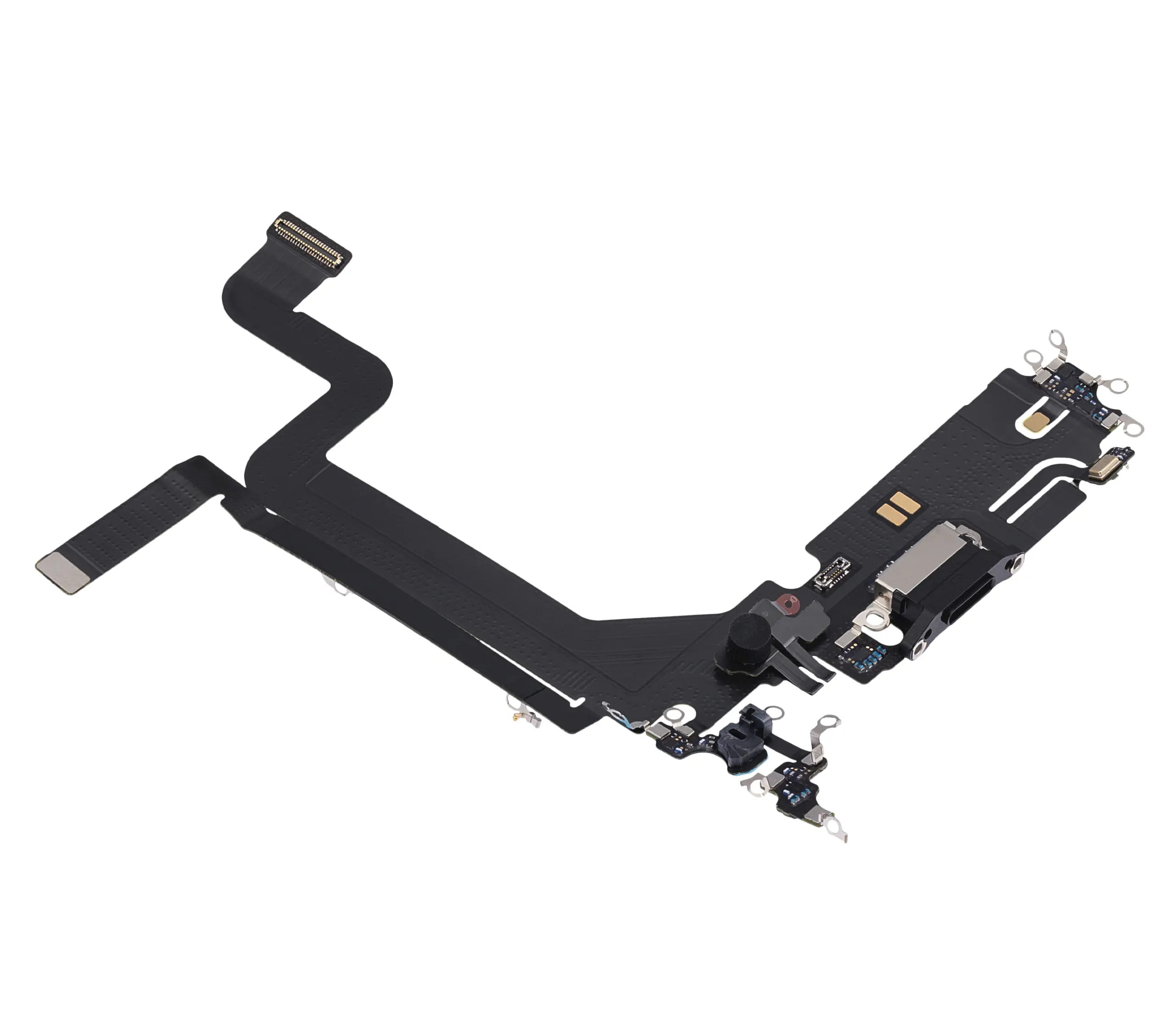 Charging Port Flex Cable For iPhone 14 Pro Max (Premium) (Space Black) - Image 8