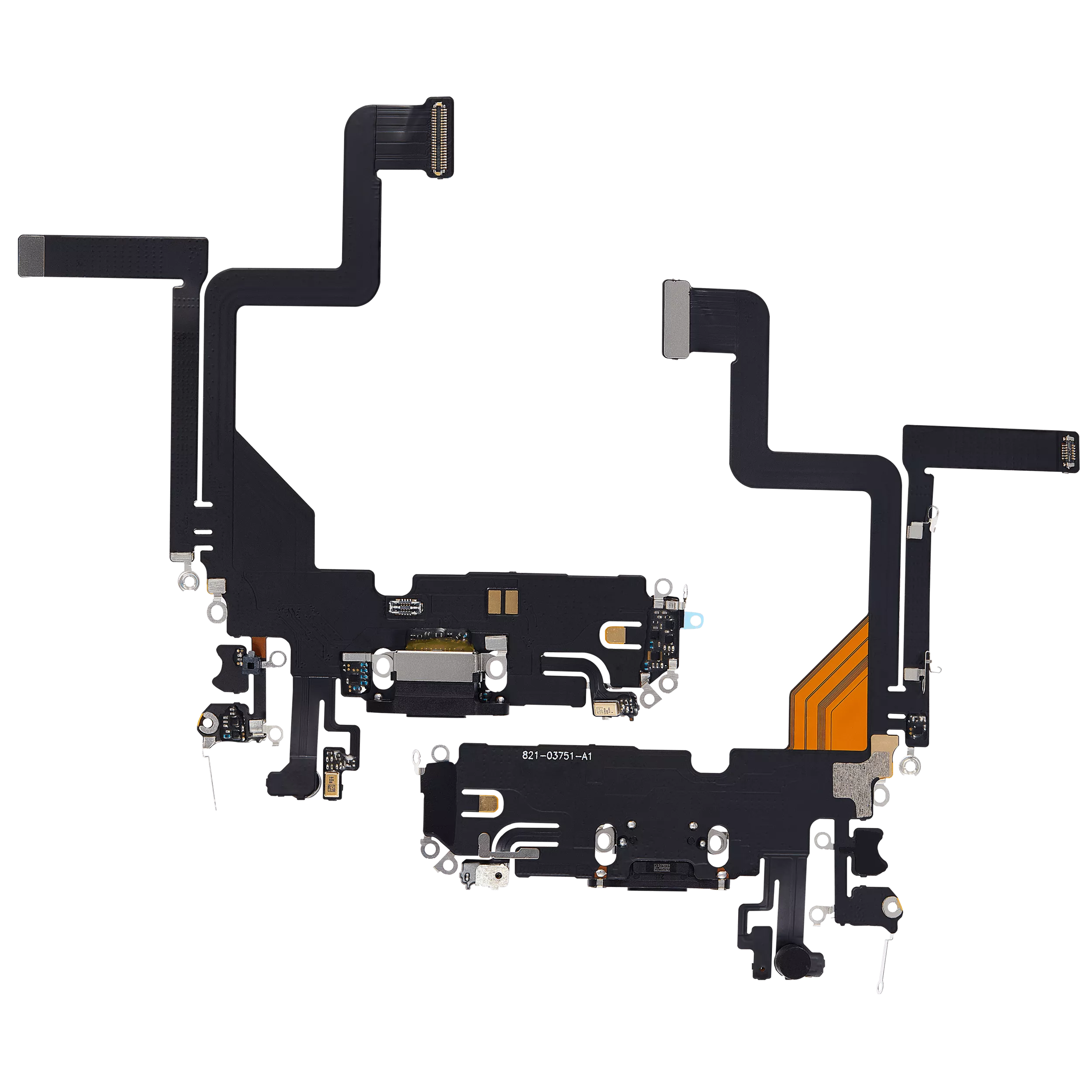 Charging Port Flex Cable For iPhone 14 Pro (Aftermarket Plus) (Space Black) - Image 6