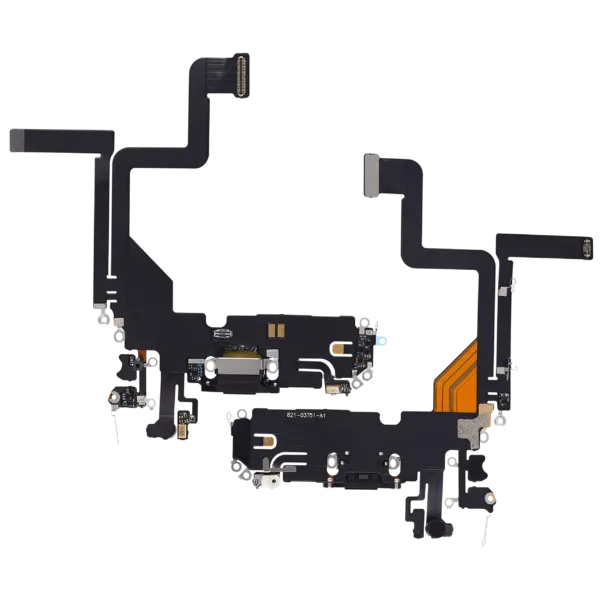 Charging Port Flex Cable For iPhone 14 Pro (Aftermarket Plus) (Space Black)