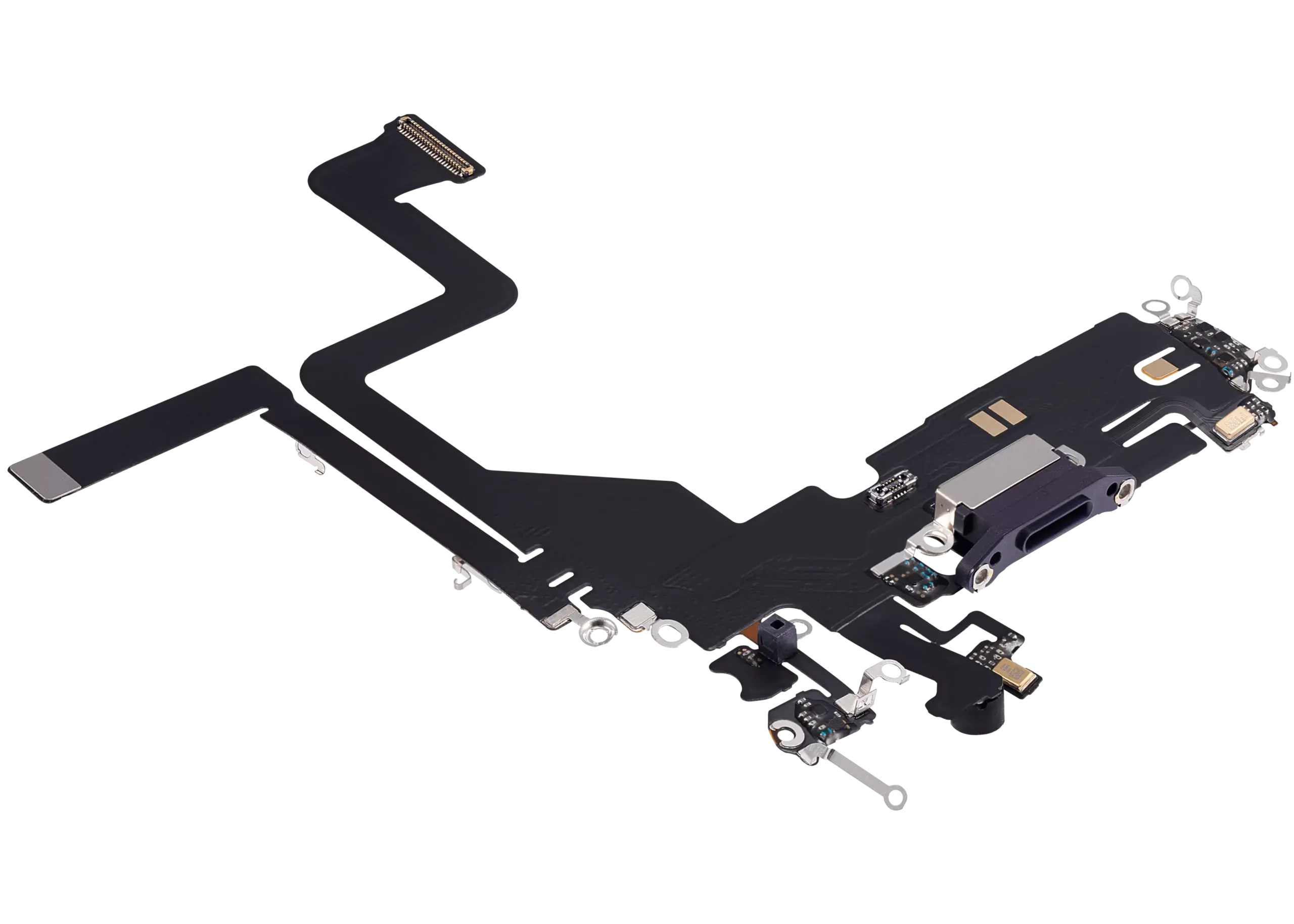 Charging Port Flex Cable For iPhone 14 Pro (Aftermarket Plus) (Deep Purple) - Image 8