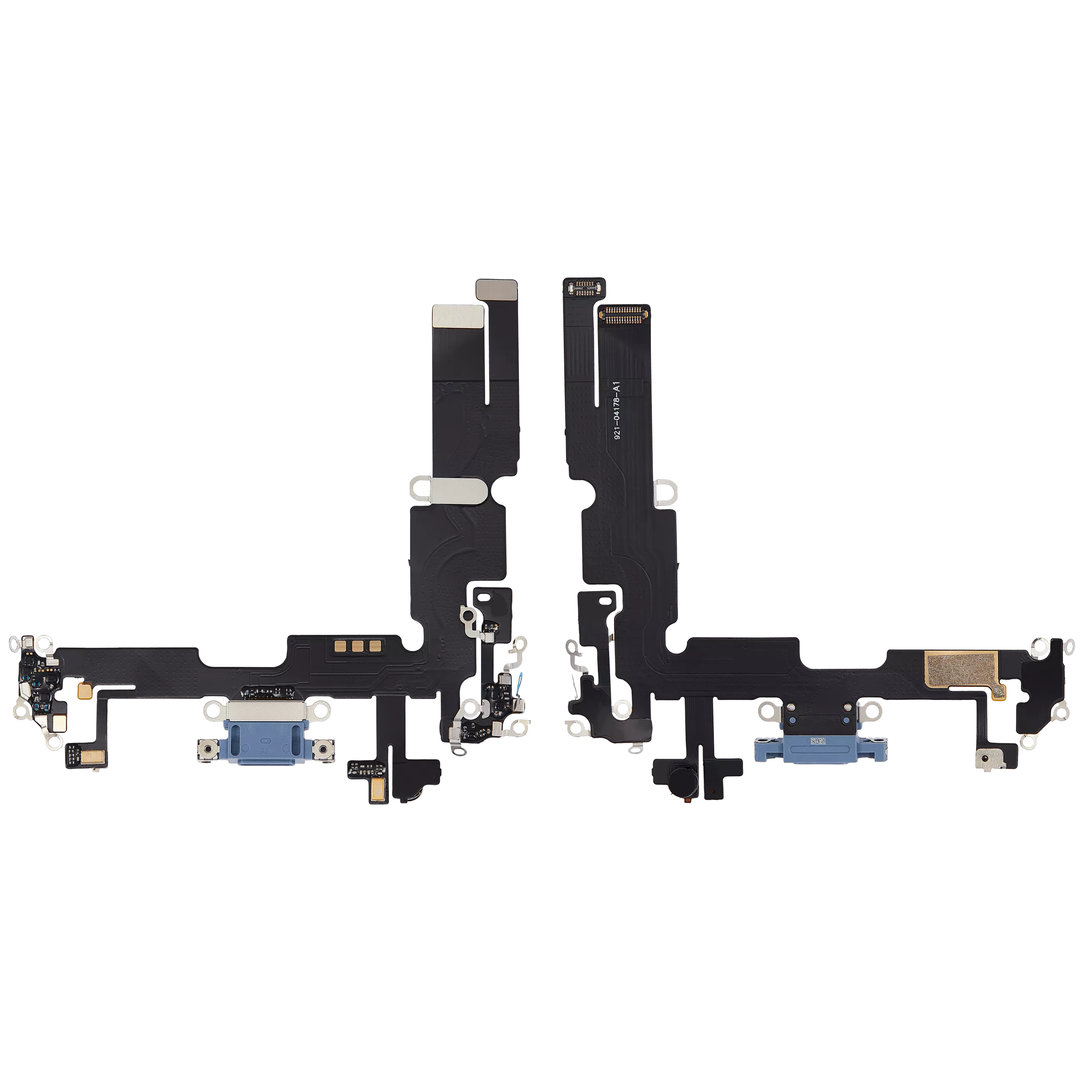 Charging Port Flex Cable For iPhone 14 Plus (Aftermarket Plus) (Blue) - Image 6