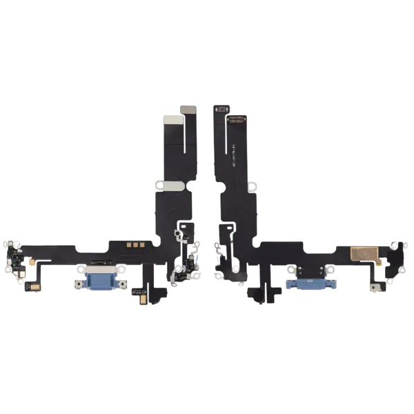 Charging Port Flex Cable For iPhone 14 Plus (Aftermarket Plus) (Blue)