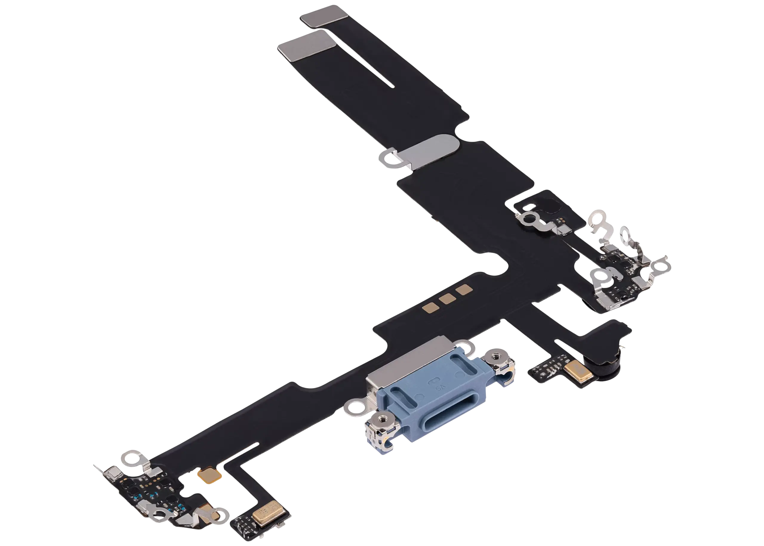 Charging Port Flex Cable For iPhone 14 Plus (Aftermarket Plus) (Blue) - Image 8